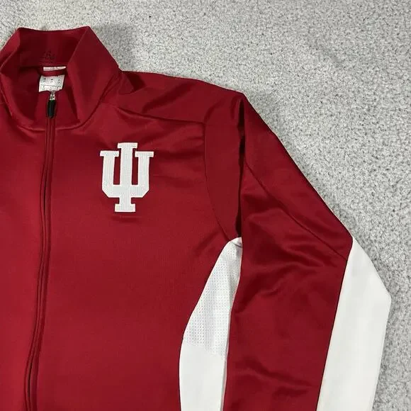 Indiana Hoosiers Jacket Mens L Adidas Full Zip Team Issued Track Climacool - Picture 6 of 16